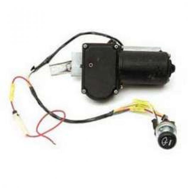 Chevy Electric Wiper Motor, Replacement, With Delay Switch, 1955-1956